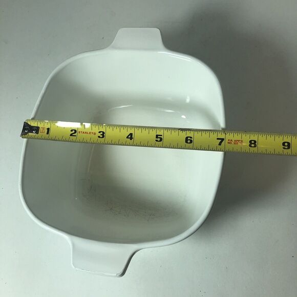 Corning Ware Casserole Dish Blue Cornflower Square P-1 3/4-B No Lid Vintage B4 - Picture 3 of 10